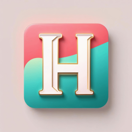HotspotHunt favicon – bold white and gold H on tropical teal background, symbolizing travel and nightlife
